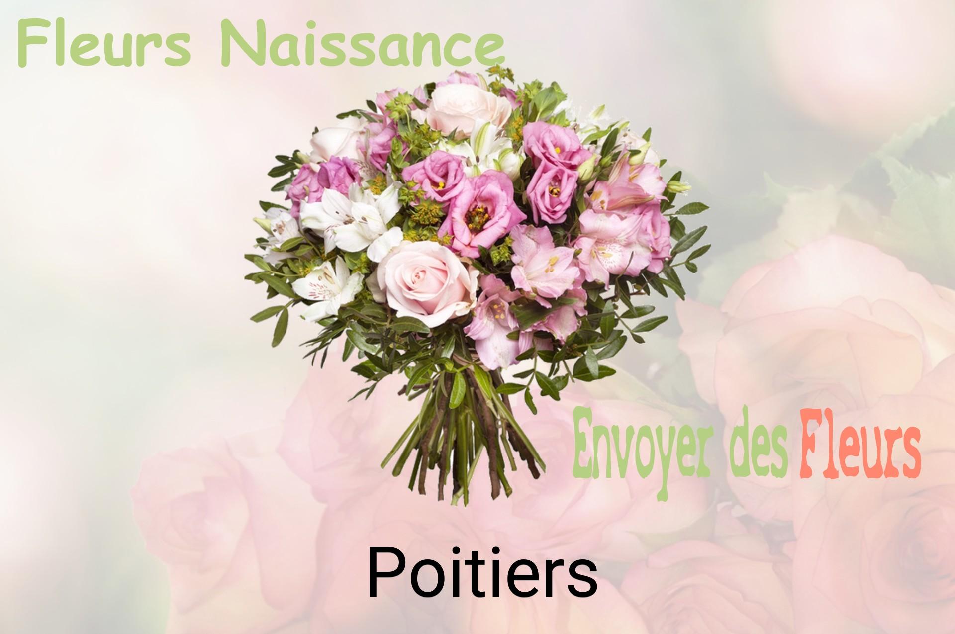 Bouquet de fleurs de naissance livré à Poitiers